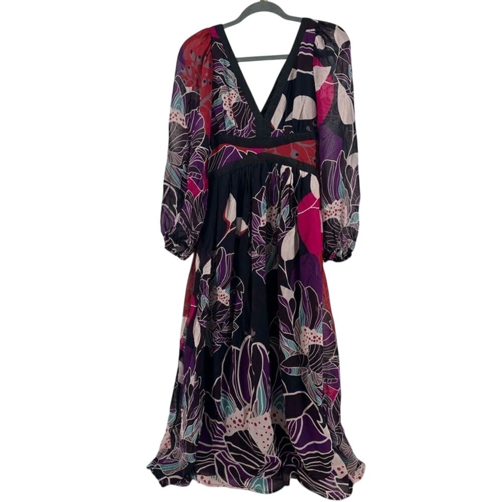 LetMeBe by Anthropologie Midi Dress Bold Print, Size Small new with tag - Picture 11 of 14